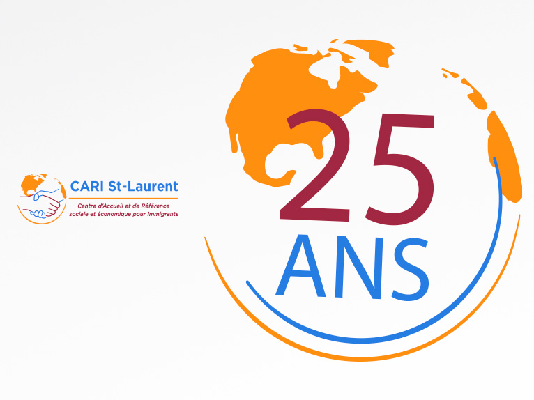 Logotype for CARI St-Laurent (25 year celebration)